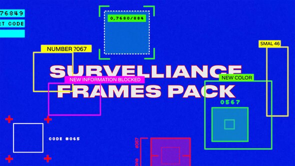 Videohive Survelliance Frames Pack Elements template preview