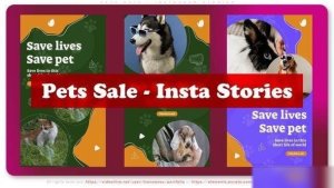 Videohive Pets Sale - Instagram Stories Openers template preview
