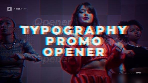 Videohive Typography Promo Opener 33078889 Openers template preview