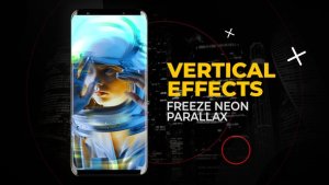 Videohive Vertical Freeze Neon Parallax Effects | After Effects Elements template preview