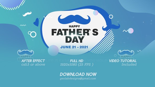 Videohive Fathers Day Titles l Fathers Day Wishes l Fathers Day Template l World Best DAD l DAD Wishes 32678679 Titles template preview