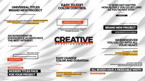 Videohive Universal Titles Titles template preview