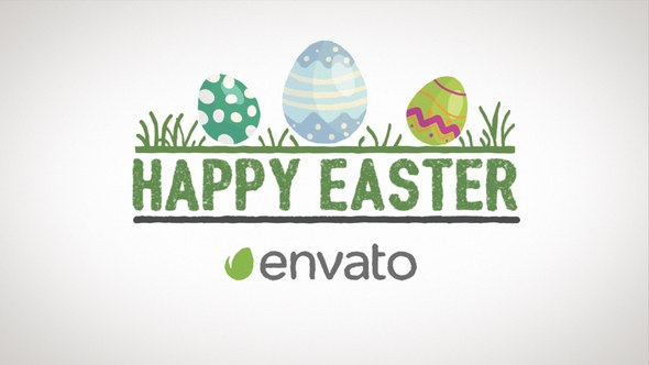 Videohive Happy Easter Cat | After Effects Logo Stings template preview