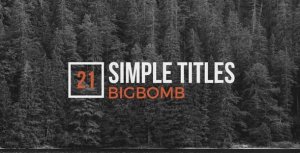 Simple Titles Video Displays template preview