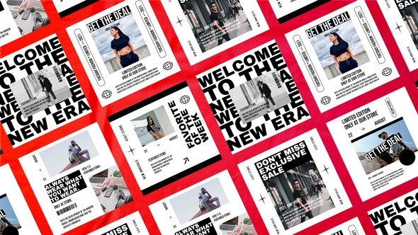 Videohive Frenome Minimal Instagram Posts Product Promo template preview