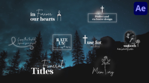 Videohive Funeral Titles for After Effects Titles template preview