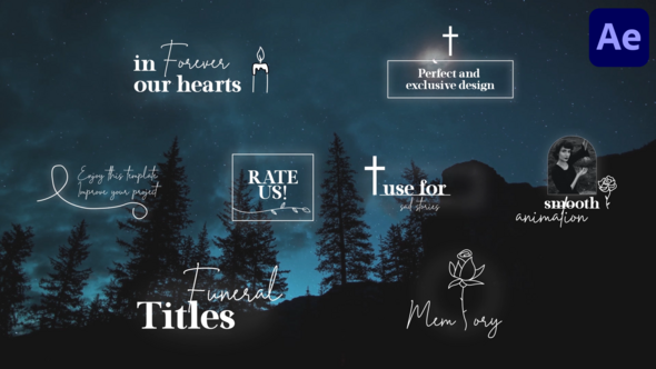 Videohive Funeral Titles for After Effects Titles template preview