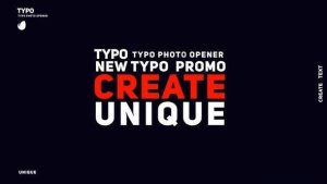Videohive Dynamic Typo 44764333 Openers template preview