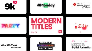 Videohive Modern Titles for After Effects 44541870 Titles template preview