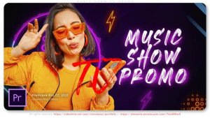 Music Show TV Promo Premiere Pro template preview