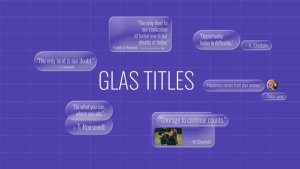 Videohive Glass Titles 60573103 Titles template preview