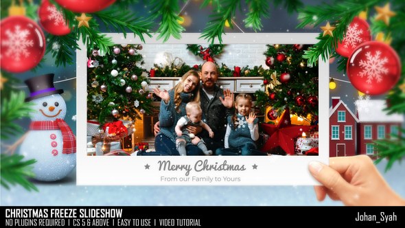 Videohive Christmas Freeze Slideshow Video Displays template preview