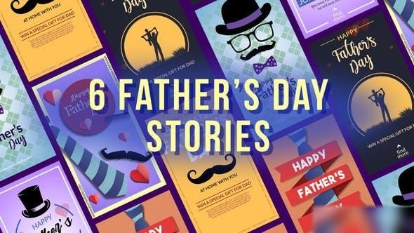 Videohive Father's Day Stories Openers template preview