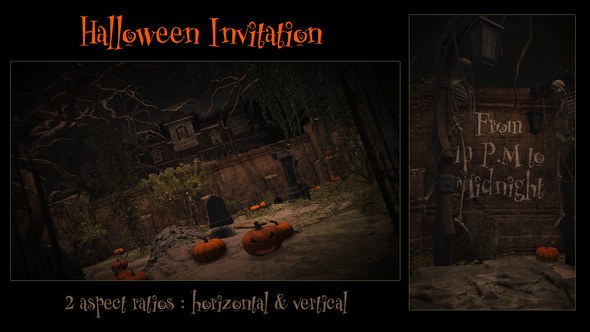 Videohive Halloween Invitation 54654807 Openers template preview