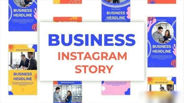 Videohive Business Instagram Stories 34213006 Video Displays template preview