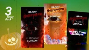 Videohive Halloween Story Pack Openers template preview