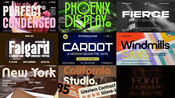 Videohive Modern Swipe Animation Typography Titles template preview