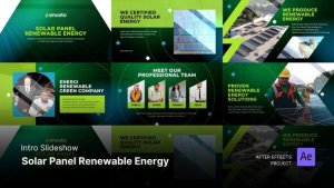 Videohive Intro/Opening - Solar Panel Renewable Energy Slideshow After Effects Project Files Video Displays template preview