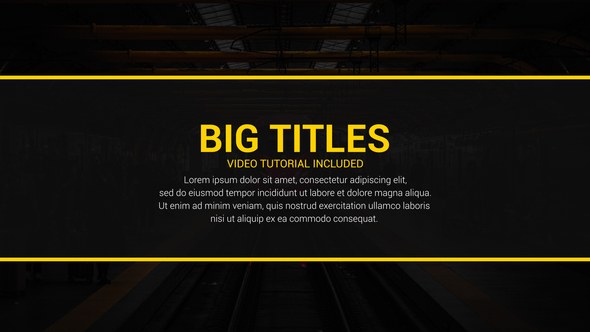 Videohive Dynamic Big Titles Elements template preview
