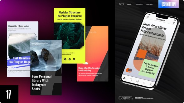 Videohive Modern Instagram Stories 42544850 Video Displays template preview
