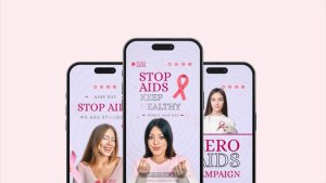 Videohive Aids Day Vertical Promo Video Displays template preview