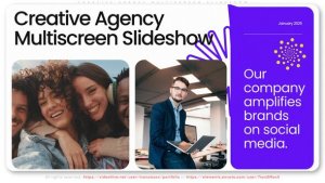 Videohive Creative Agency Multiscreen Slideshow Video Displays template preview