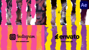 Videohive Torn Texture Logo Transitions | After Effects Elements template preview