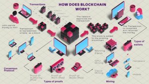 Videohive Crypto Currency and Blockchain Technology Infographic Elements Infographics template preview