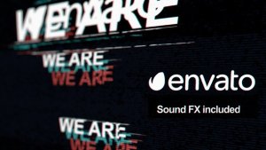 Videohive Quick Glitch Logo Reveal Logo Stings template preview