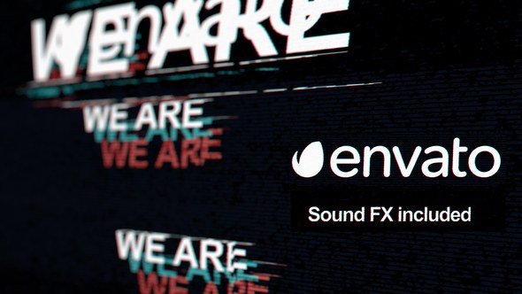 Videohive Quick Glitch Logo Reveal Logo Stings template preview