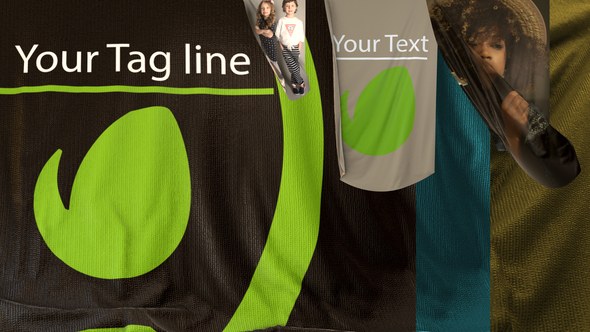 Unfolding Banners Video Displays template preview