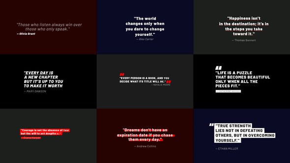 Videohive Quotes Titles 3.0 | After Effects 56011316 Titles template preview