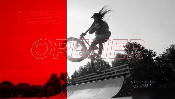 Videohive Active Dynamic Reel Openers template preview
