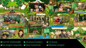 Videohive Kids Jungle Adventure Video Displays template preview
