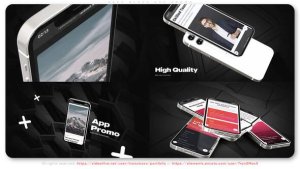 Videohive Deep Black App Promo Product Promo template preview