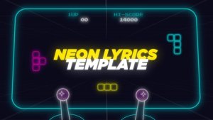 Videohive Neon Lyrics Template and Elements Elements template preview
