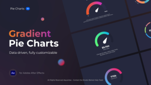 Videohive Gradient Pie Charts Infographics template preview