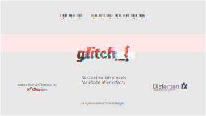 Project-x Glitch Text Maker Video Displays template preview
