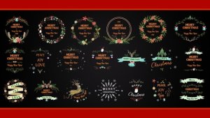 Videohive Christmas Element Pack Elements template preview