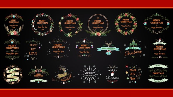 Videohive Christmas Element Pack Elements template preview
