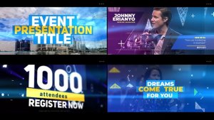 Event Promotion Video Displays template preview