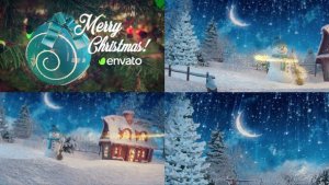 Christmas Greetings Card || After Effects Video Displays template preview