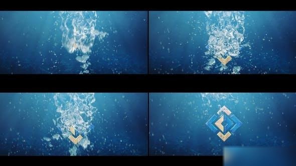 Videohive Underwater Ocean Sea Summer Intro | Water Splash Travel Logo 2 Logo Stings template preview
