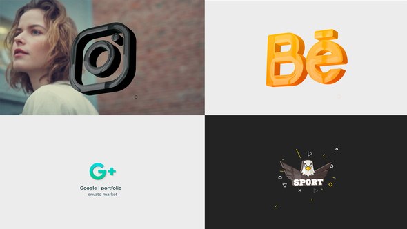 Videohive Clean 3D Logo Logo Stings template preview