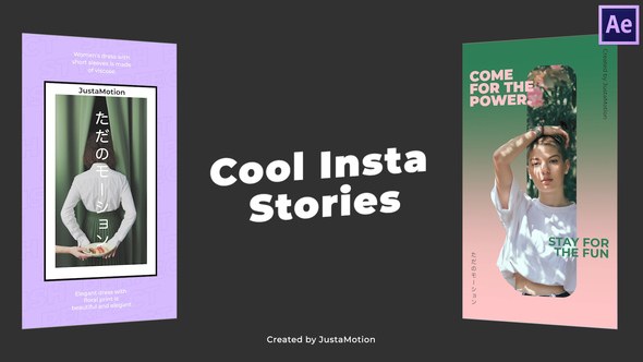Videohive Cool Insta Stories Elements template preview