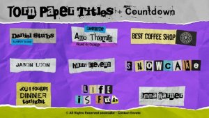 Videohive Torn Paper Titles 52705908 Titles template preview
