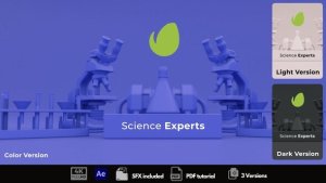 Videohive Science Experts Logo Stings template preview