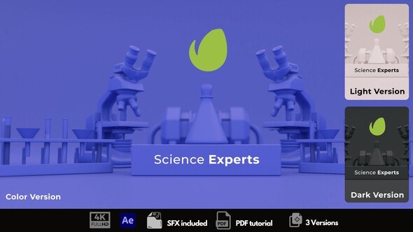 Videohive Science Experts Logo Stings template preview