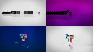 Videohive Minimal Dynamic Domino Logo Reveal Logo Stings template preview