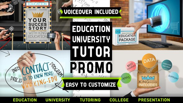 Videohive Education University Tutor Promo Product Promo template preview